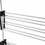 Varal De Chao 4 Andares Cabideiro Dobravel Rodinhas Portatil