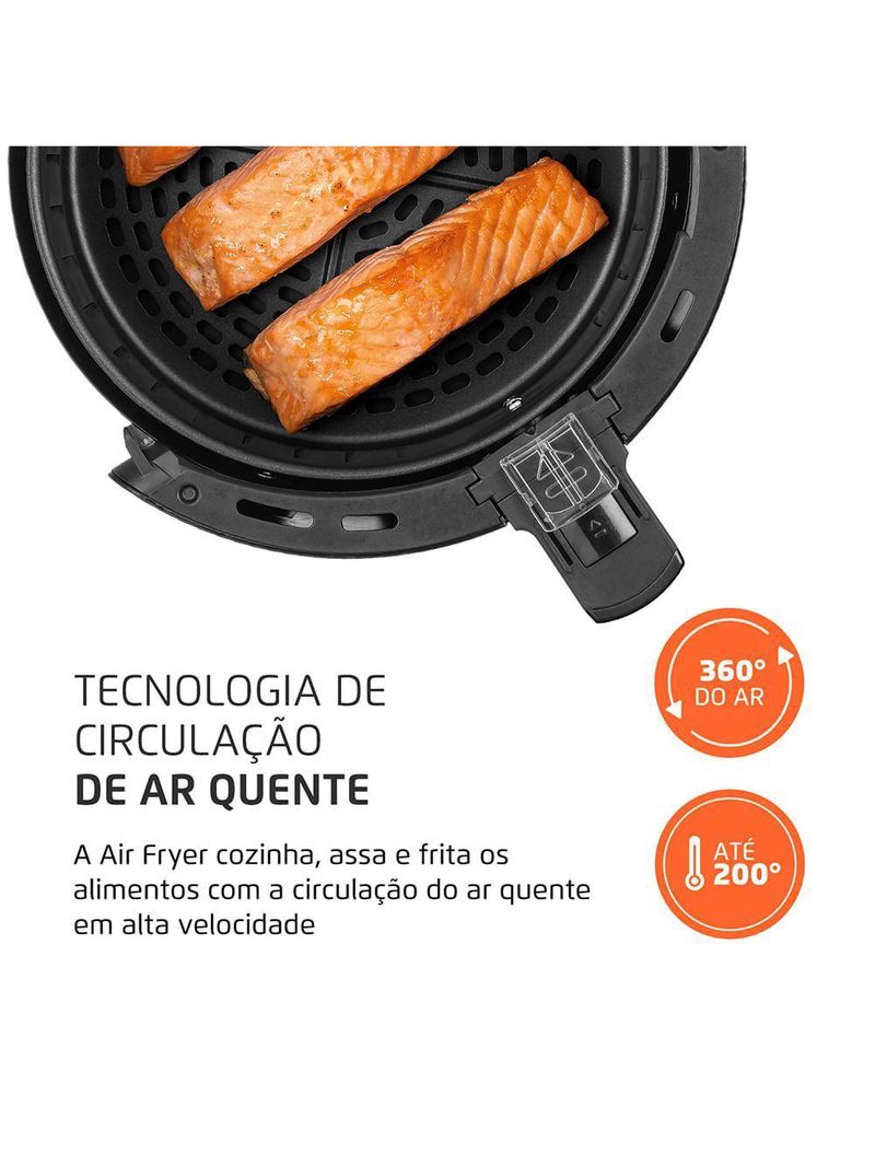 Fritadeira Sem óleo Air Fryer Pratic 3,6L Mondial AF-36-BI 110V/60HZ