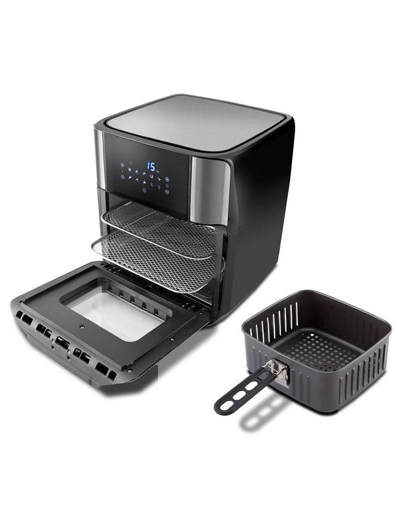 Fritadeira Air Fryer 2 Em 1 Com 12 Litros, Philco Preta 127v