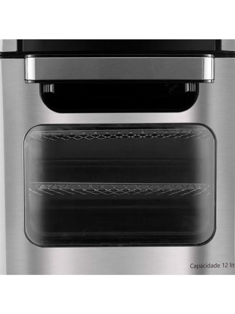 Fritadeira Air Fryer 2 Em 1 Com 12 Litros, Philco Preta 127v