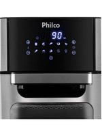 Fritadeira Air Fryer 2 Em 1 Com 12 Litros, Philco Preta 127v