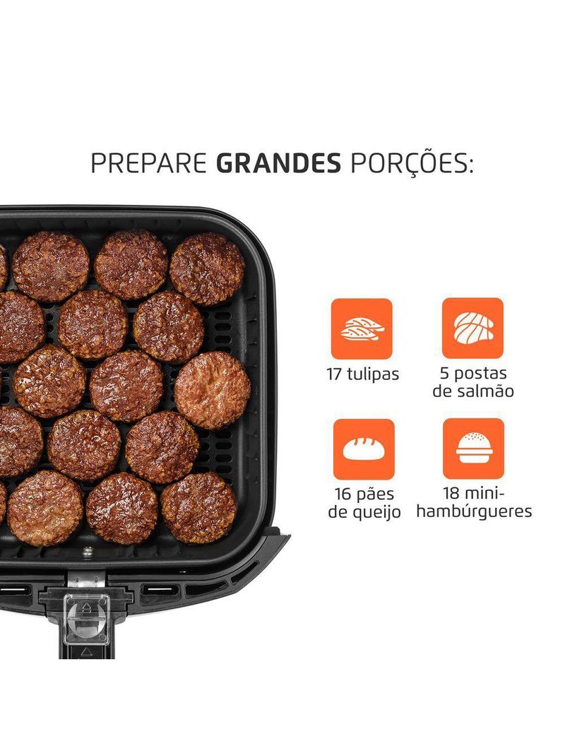 Fritadeira Air Fryer 5 Litros Afn-50-bi Mondial Afn-50-bi 220v-60hz