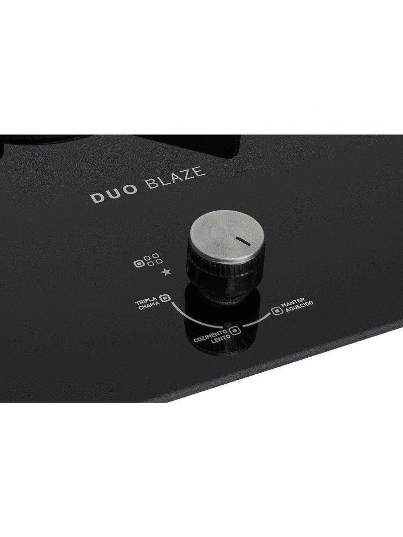 Fogão Cooktop Fischer 5q Tc Infinity Duo Blaze Gás Mesa Vidro 31800 Bivolt