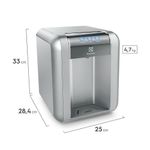 Purificador de Água de Parede Electrolux PE11X com Painel Touch Água Natural Gelada e Fria Prata