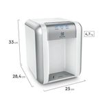 Purificador de Água de Bancada Electrolux PE11B 2 Etapas Natural e Gelada Branco Bivolt
