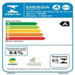 Cooktop 5 Bocas Terim Vidro Preto Com 6 Apoios Preto Bivolt
