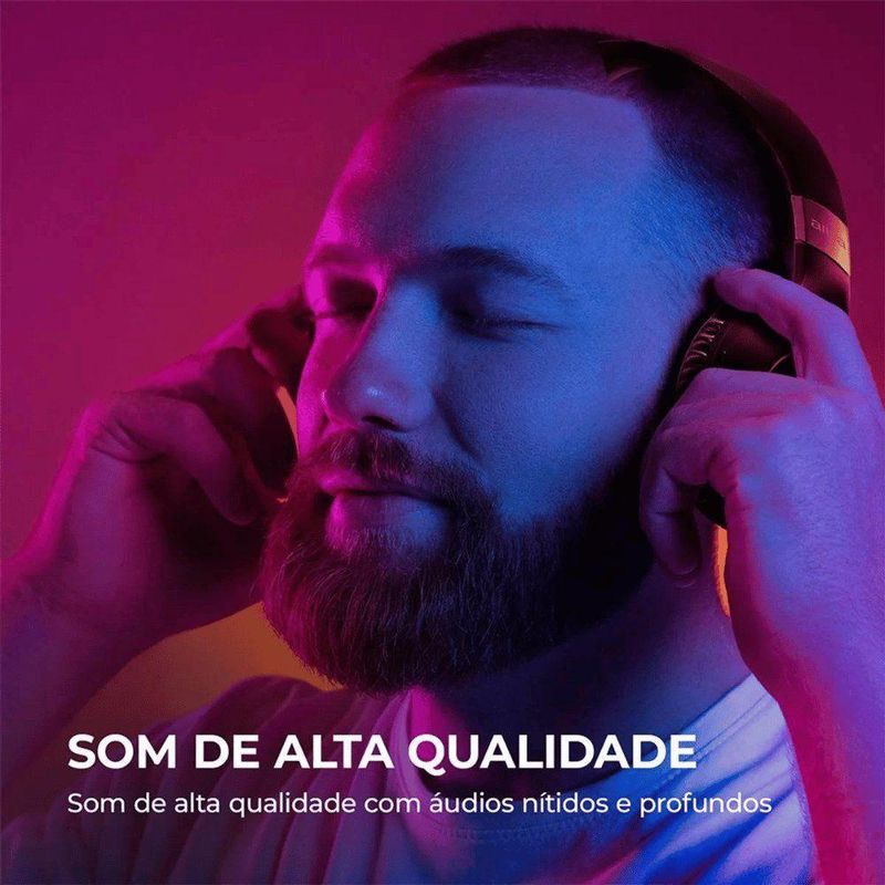 Fone De Ouvido Aiwa Hp-02-b Bluetooth Anc