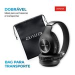 Fone De Ouvido Aiwa Hp-02-b Bluetooth Anc
