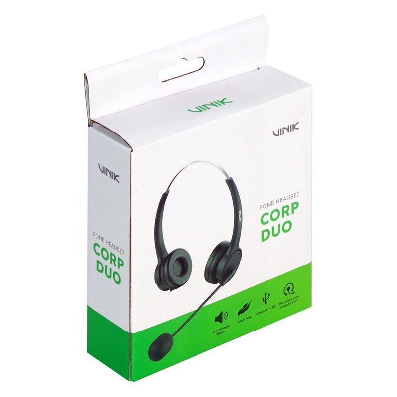 Fone De Ouvido Corp Duo Usb Vk500