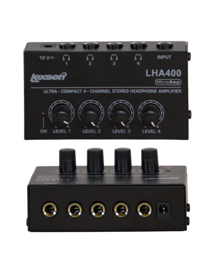 Amplificador Para Fone De Ouvido Lha-400 Da Lexsen
