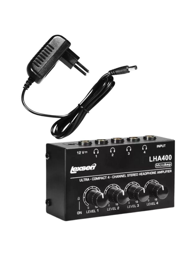 Amplificador Para Fone De Ouvido Lha-400 Da Lexsen