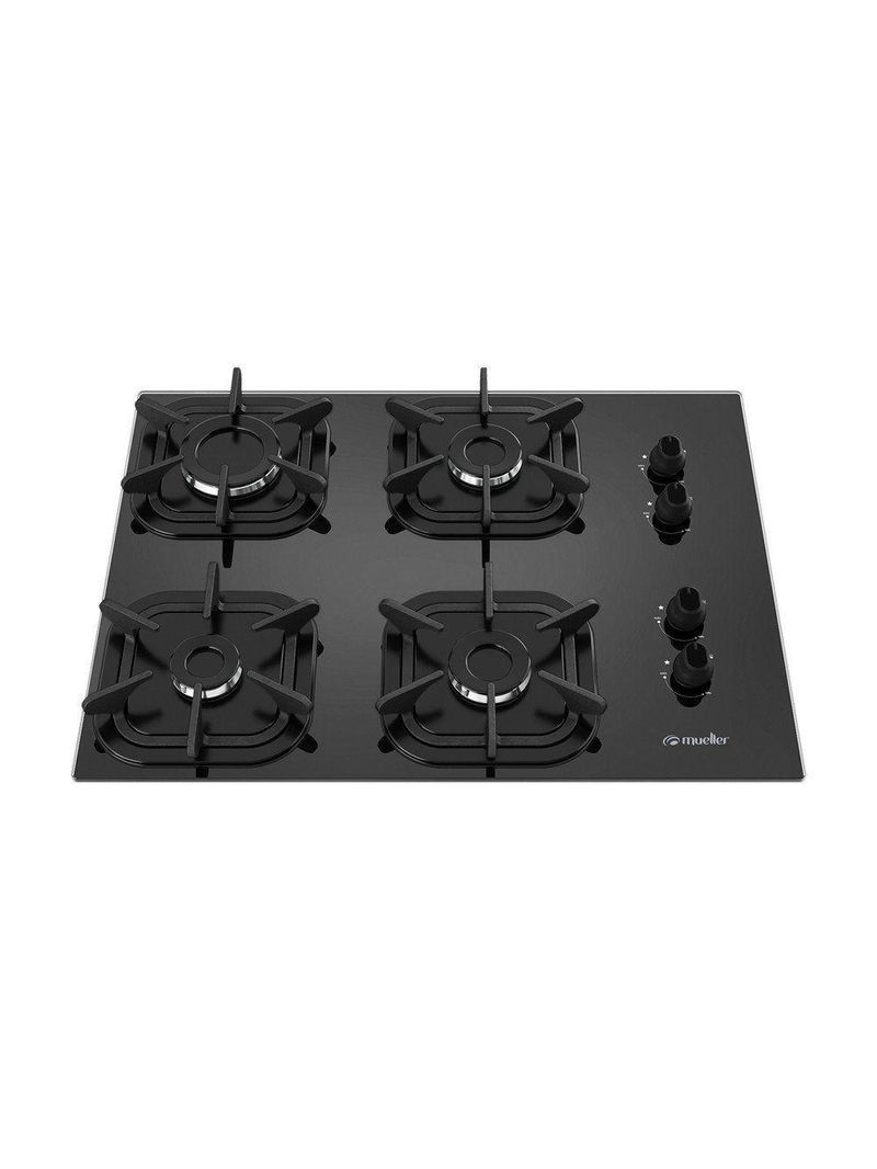 Fogão Cooktop Ultra Chama - 04 Bocas - Mueller Preto