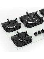Fogão Cooktop Tripla Chama - 05 Bocas - Mueller Branco