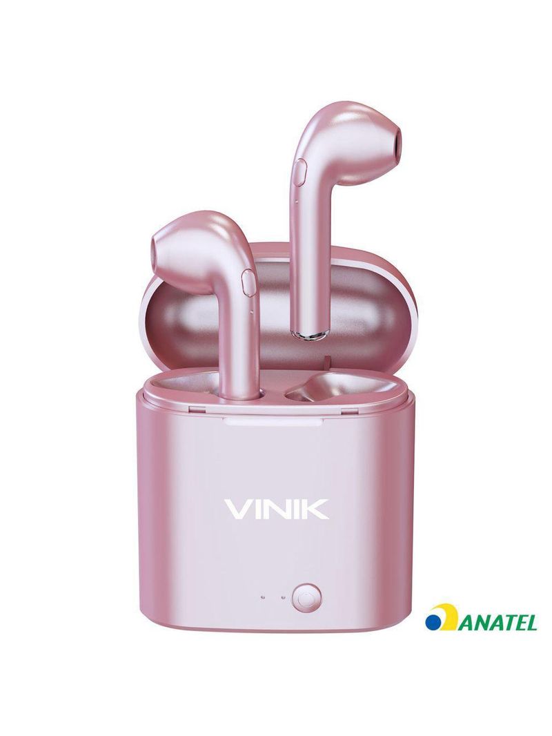 Fone De Ouvido Bluetooth Easy W1+ Tws True Wireless - Rose