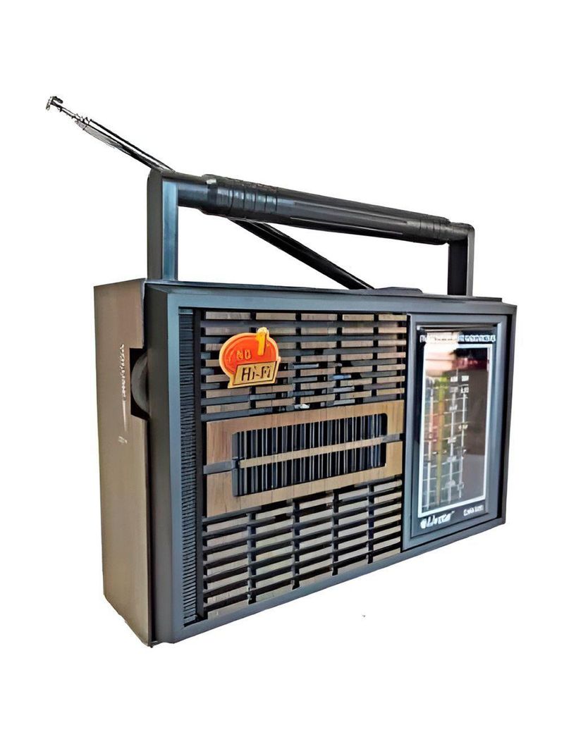 Rádio Vintage Portátil Am-fm-tv-sw Com Alto-falante Hi-fi E Fone De Ouvido – Bivolt Sw