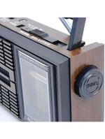 Rádio Vintage Portátil Am-fm-tv-sw Com Alto-falante Hi-fi E Fone De Ouvido – Bivolt Sw