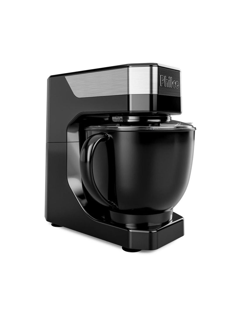 Batedeira planetária philco pbp90a 5l 900w tampa antirrespingo 12 velocidades preta