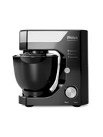 Batedeira planetária philco pbp90a 5l 900w tampa antirrespingo 12 velocidades preta