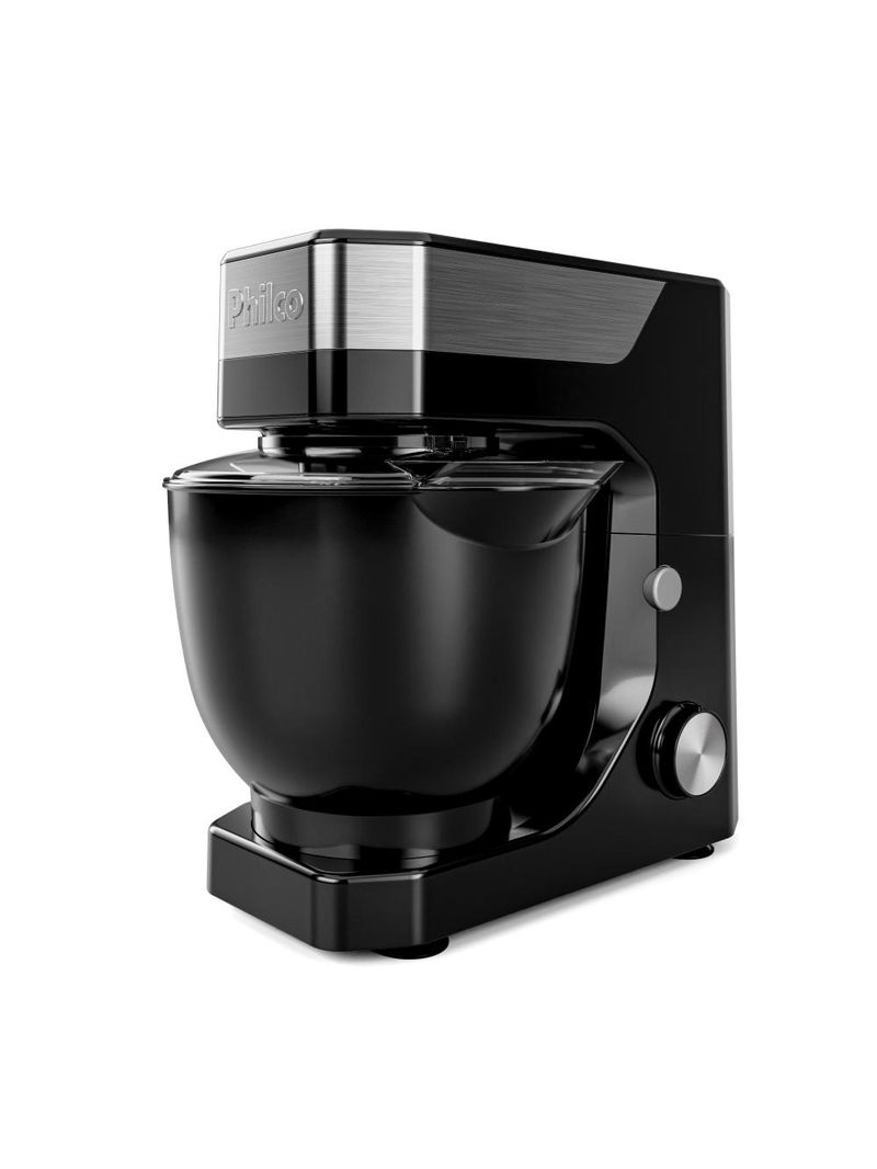 Batedeira planetária philco pbp90a 5l 900w tampa antirrespingo 12 velocidades preta