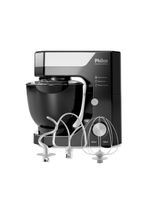 Batedeira planetária philco pbp90a 5l 900w tampa antirrespingo 12 velocidades preta
