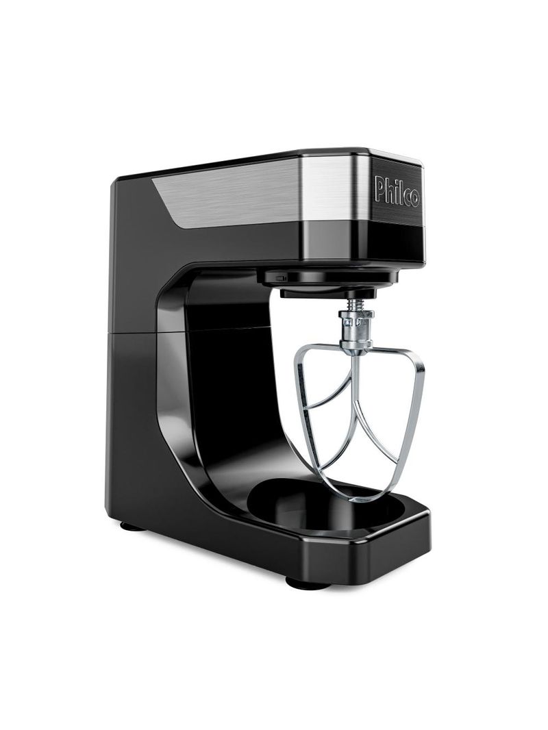 Batedeira planetária philco pbp90a 5l 900w tampa antirrespingo 12 velocidades preta