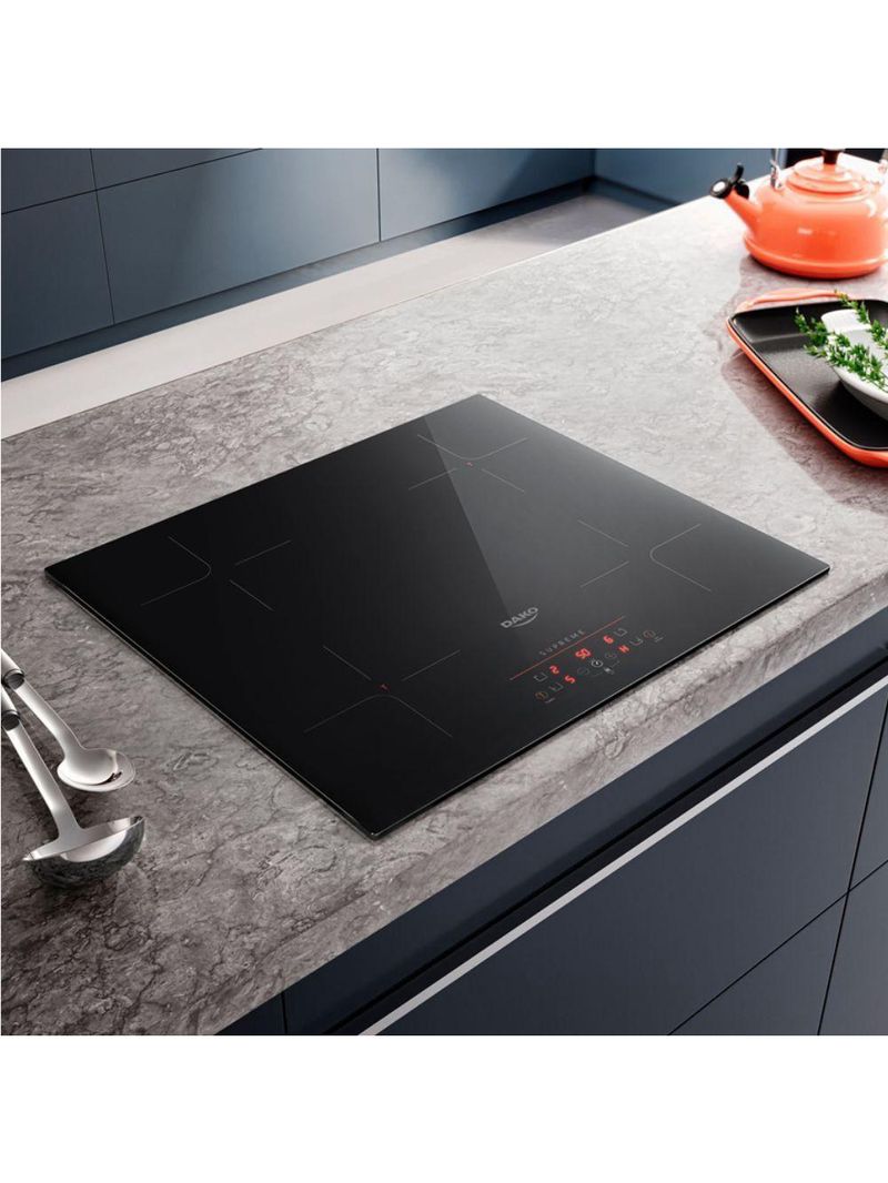 Cooktop Dako Supreme 4 Bocas Indução Preto 220 V
