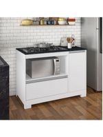 Balcão Cozinha Cooktop 1 Porta 1 Gaveta Notável 3050 Branco Nt3050 Branco