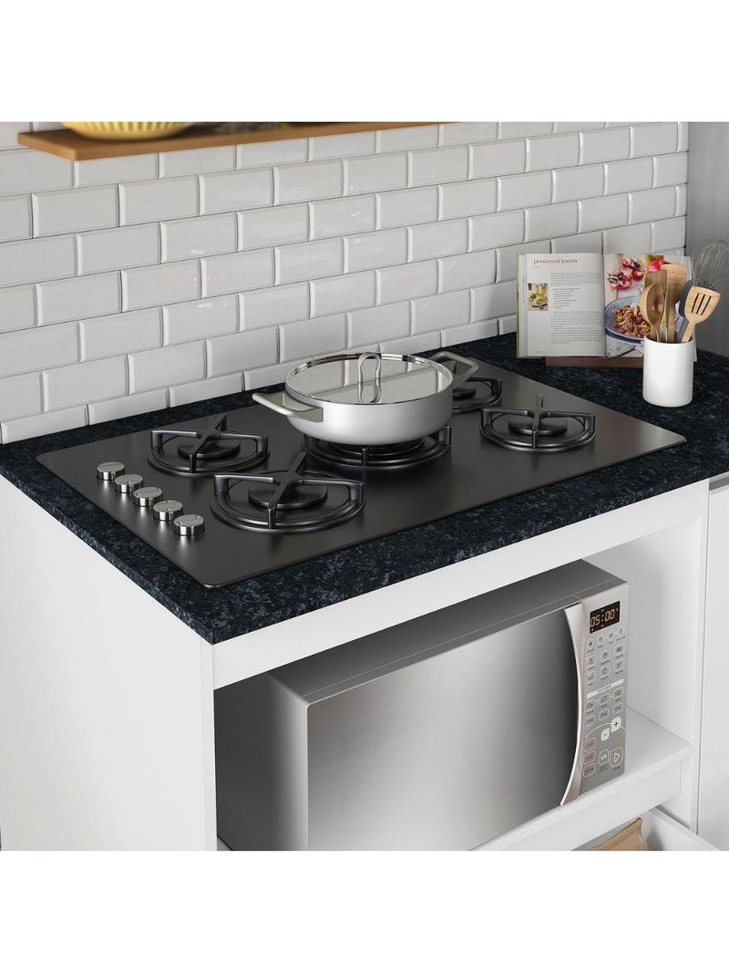 Balcão Cozinha Cooktop 1 Porta 1 Gaveta Notável 3050 Branco Nt3050 Branco