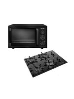 Kit Cooktop Mueller 4 Bocas + Forno 50l Preto 110V