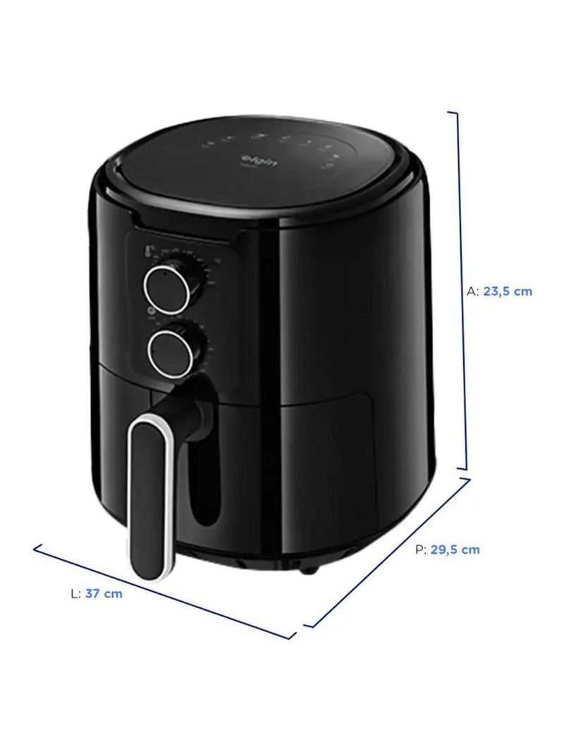 Fritadeira Air Fryer Cube Fry Elgin 4l Afg40 - 42afg4002000 Preto 220V