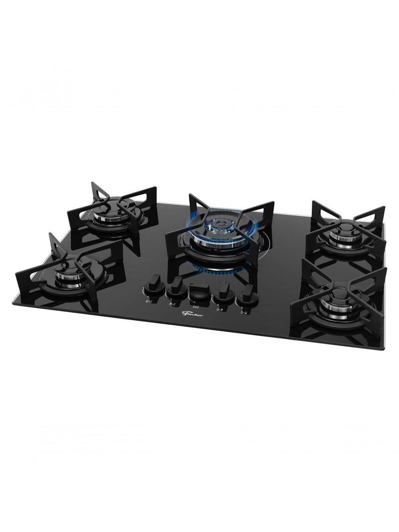 Fogão Cooktop Fischer 5 Bocas Tripla Chama Fit Line 36340-102674 Bivolt