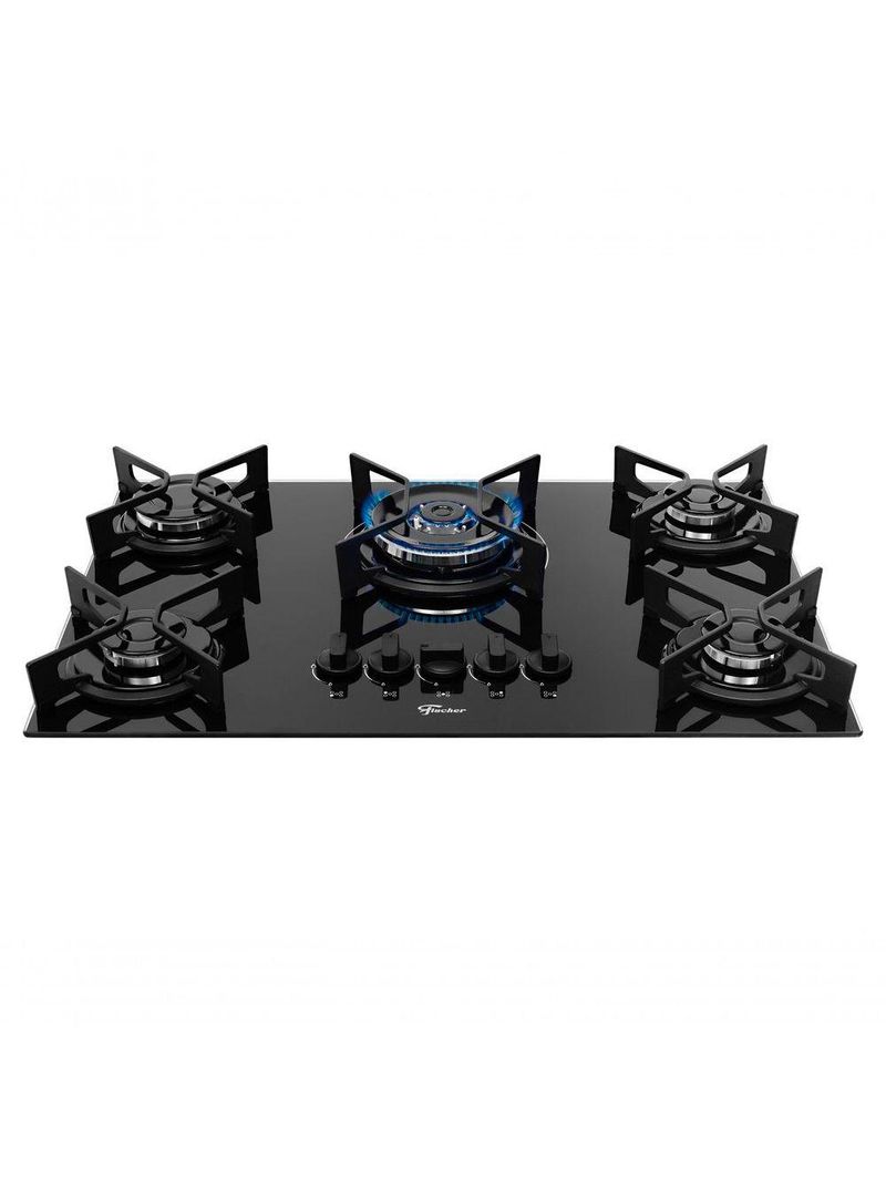 Fogão Cooktop Fischer 5 Bocas Tripla Chama Fit Line 36340-102674 Bivolt
