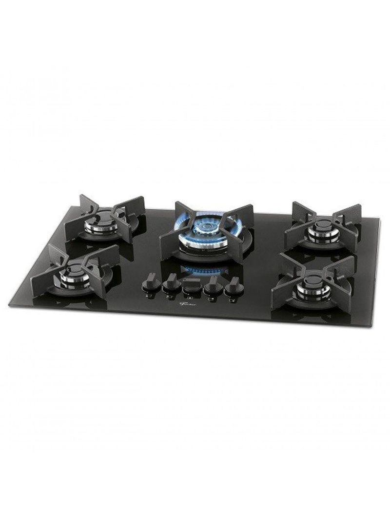 Fogão Cooktop Fischer 5 Bocas Tripla Chama Infinity Preto 26298-57077 Bivolt