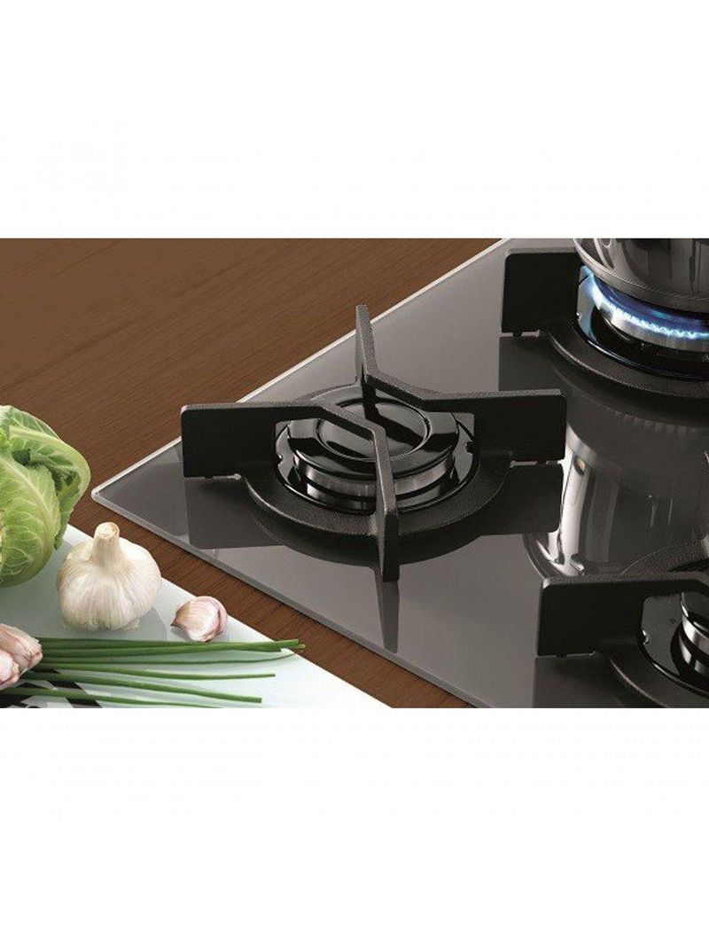 Fogão Cooktop Fischer 5 Bocas Tripla Chama Infinity Preto 26298-57077 Bivolt