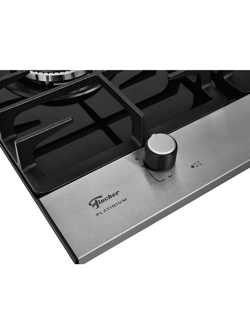 Fogão Cooktop Fischer 5 Bocas Platinium 33810-92122 Bivolt