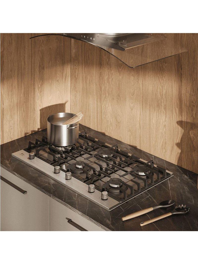 Fogão Cooktop Fischer 5 Bocas Platinium 33810-92122 Bivolt
