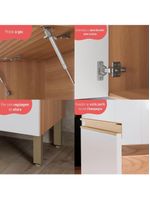 Cozinha Completa Modulada 6 Peças Multimóveis Freijó-branco