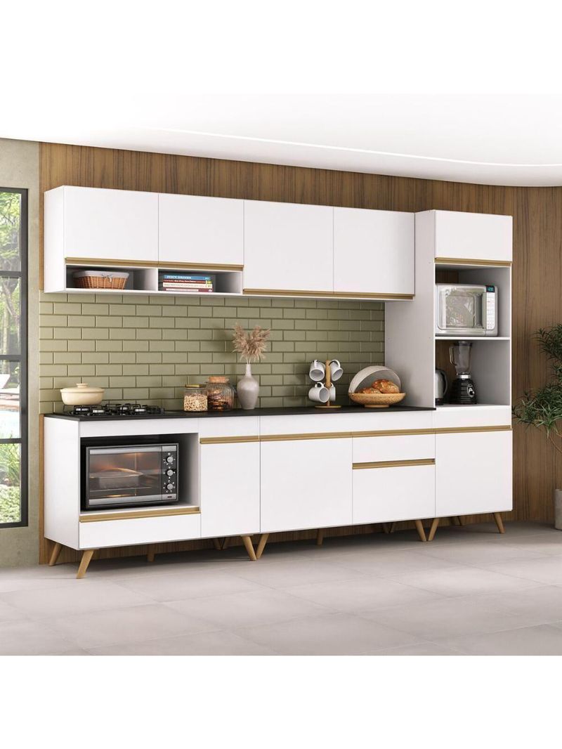Cozinha Modulada Completa Compacta  Veneza  Multimóveis