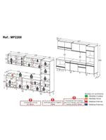 Cozinha Modulada Completa Compacta  Veneza  Multimóveis