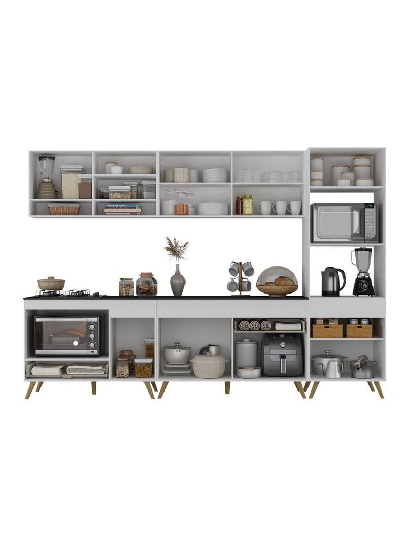 Cozinha Modulada Completa Compacta  Veneza  Multimóveis