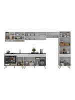 Cozinha Modulada Completa 357cm 6 Peças  Veneza Multimóveis