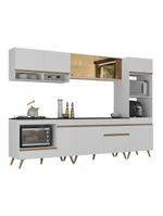 Cozinha Modulada Completa Compacta 287cm Veneza Multimóveis
