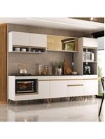Cozinha Modulada Completa Compacta 287cm Veneza Multimóveis