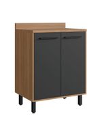 Balcão De Cozinha 70cm Para Cooktop Com Tampo E 2 Portas Havana Multimóveis Cr20309 Rovere/grafite