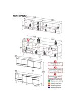Armário De Cozinha  Modulada Compacta Veneza Multimóveis
