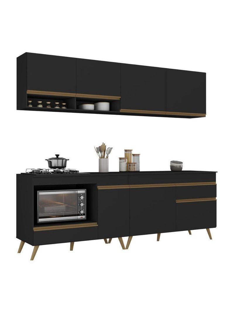 Armário De Cozinha  Modulada Compacta Veneza Multimóveis