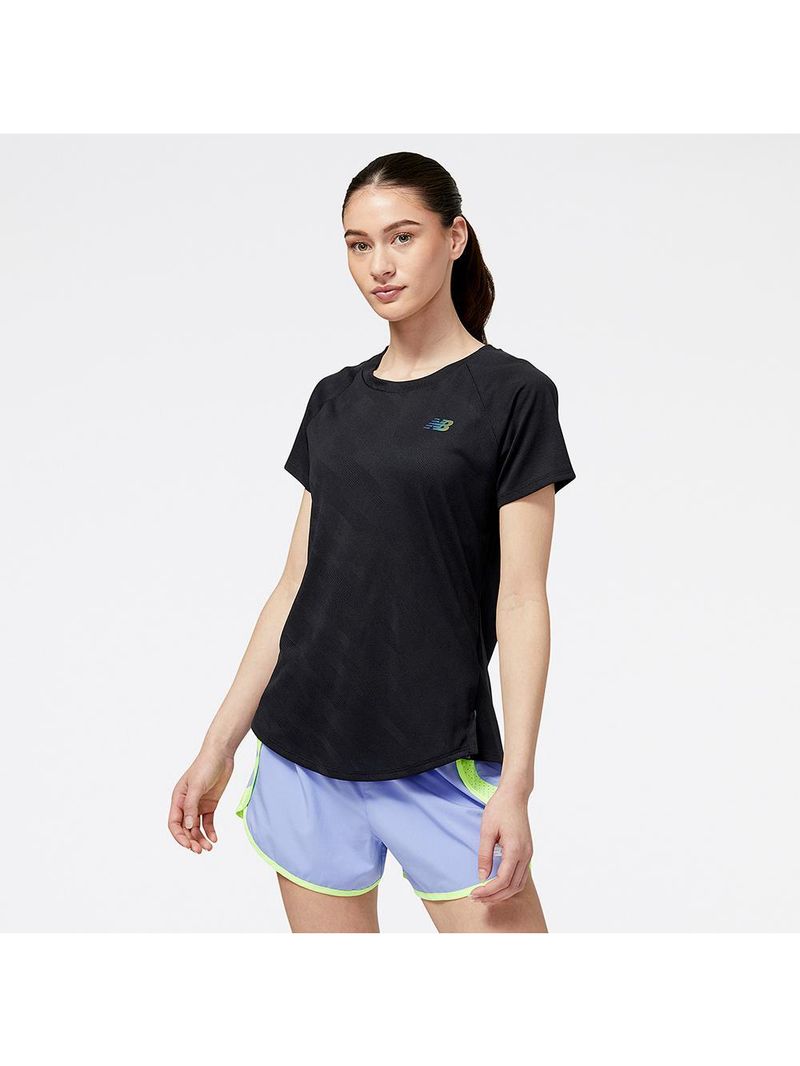 Camiseta new balance q speed jacquard feminina