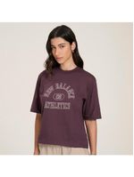 Camiseta new balance cropped athletics feminina