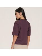 Camiseta new balance cropped athletics feminina