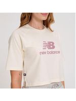 Camiseta new balance cropped essentials feminina